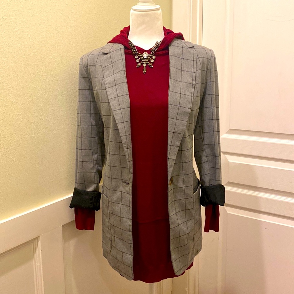 Checkered blazer